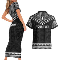 Personalised Melanesian Brotherhood Couples Matching Short Sleeve Bodycon Dress and Hawaiian Shirt Ministry Faith And Mission - Polynesian Pride