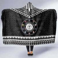 Melanesian Brotherhood Hooded Blanket Ministry Faith And Mission LT05 One Size Black - Polynesian Pride