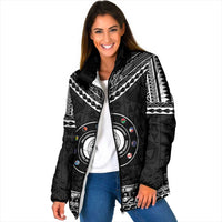 Personalised Melanesian Brotherhood Padded Jacket Ministry Faith And Mission LT05 Women Black - Polynesian Pride