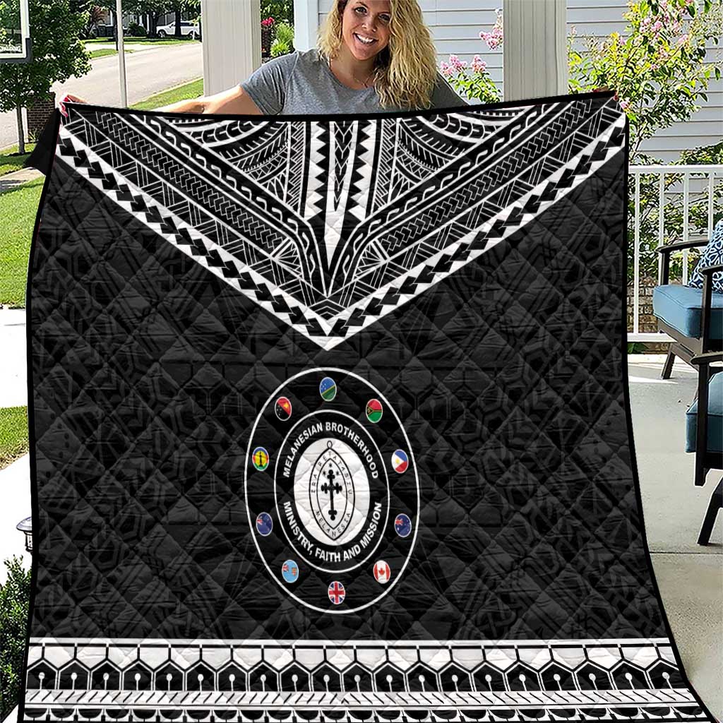 Melanesian Brotherhood Quilt Ministry Faith And Mission LT05 Black - Polynesian Pride