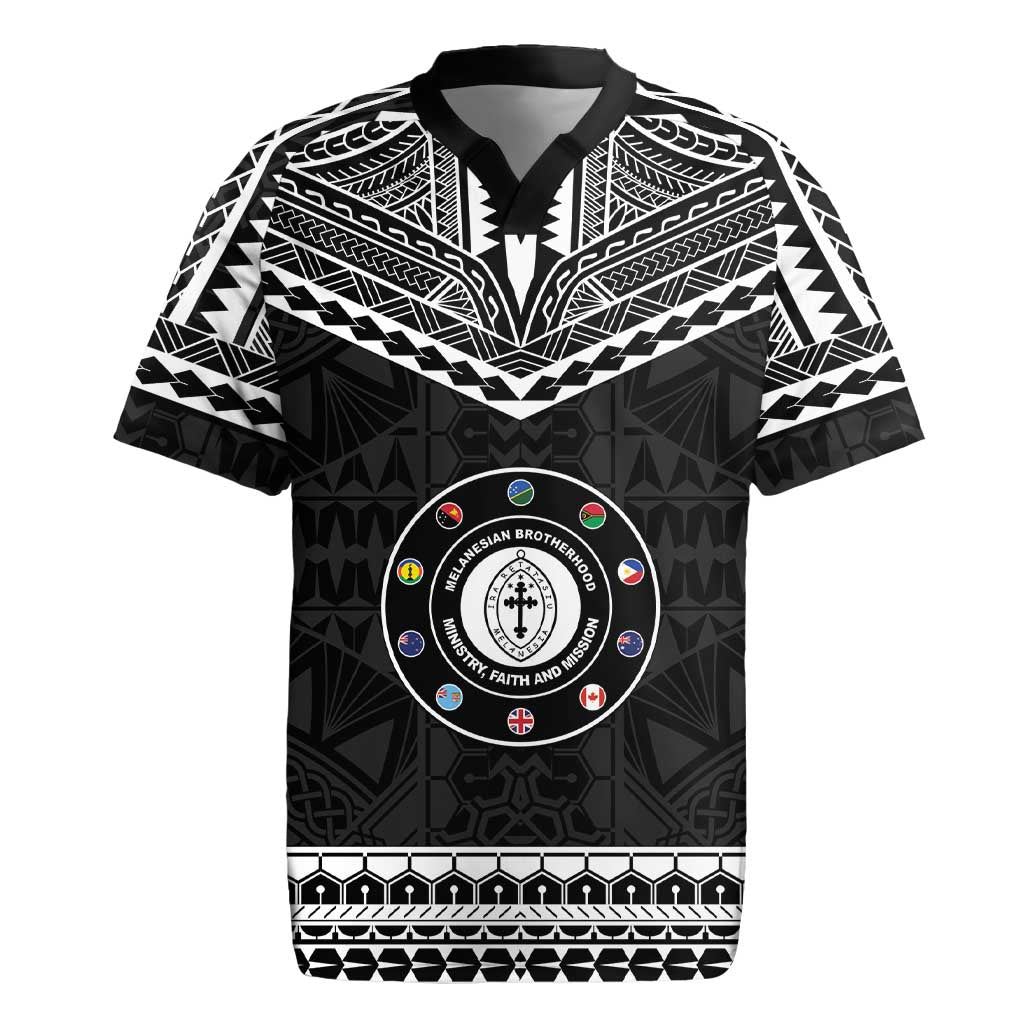 Personalised Melanesian Brotherhood Rugby Jersey Ministry Faith And Mission - Polynesian Pride