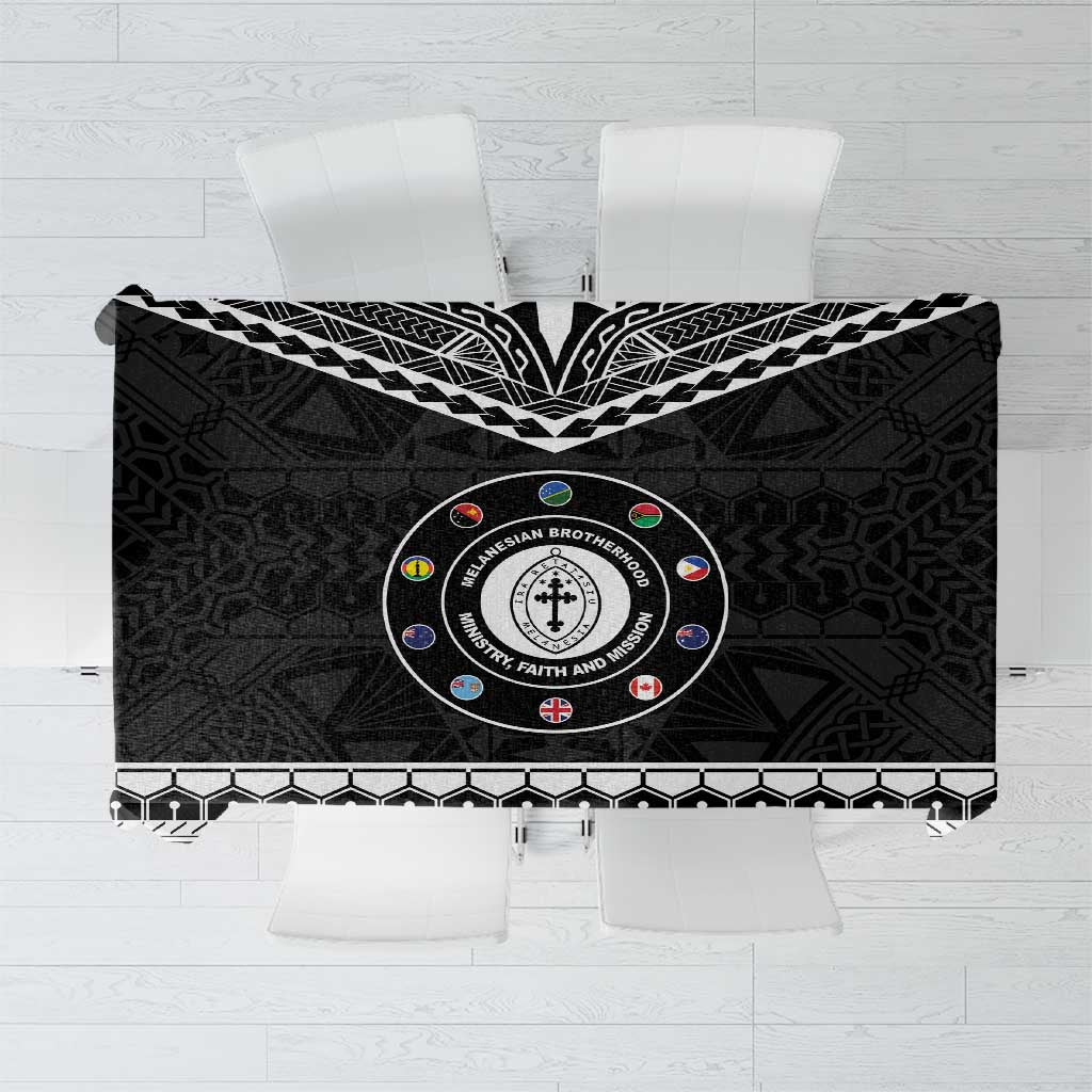 Melanesian Brotherhood Tablecloth Ministry Faith And Mission LT05 Black - Polynesian Pride