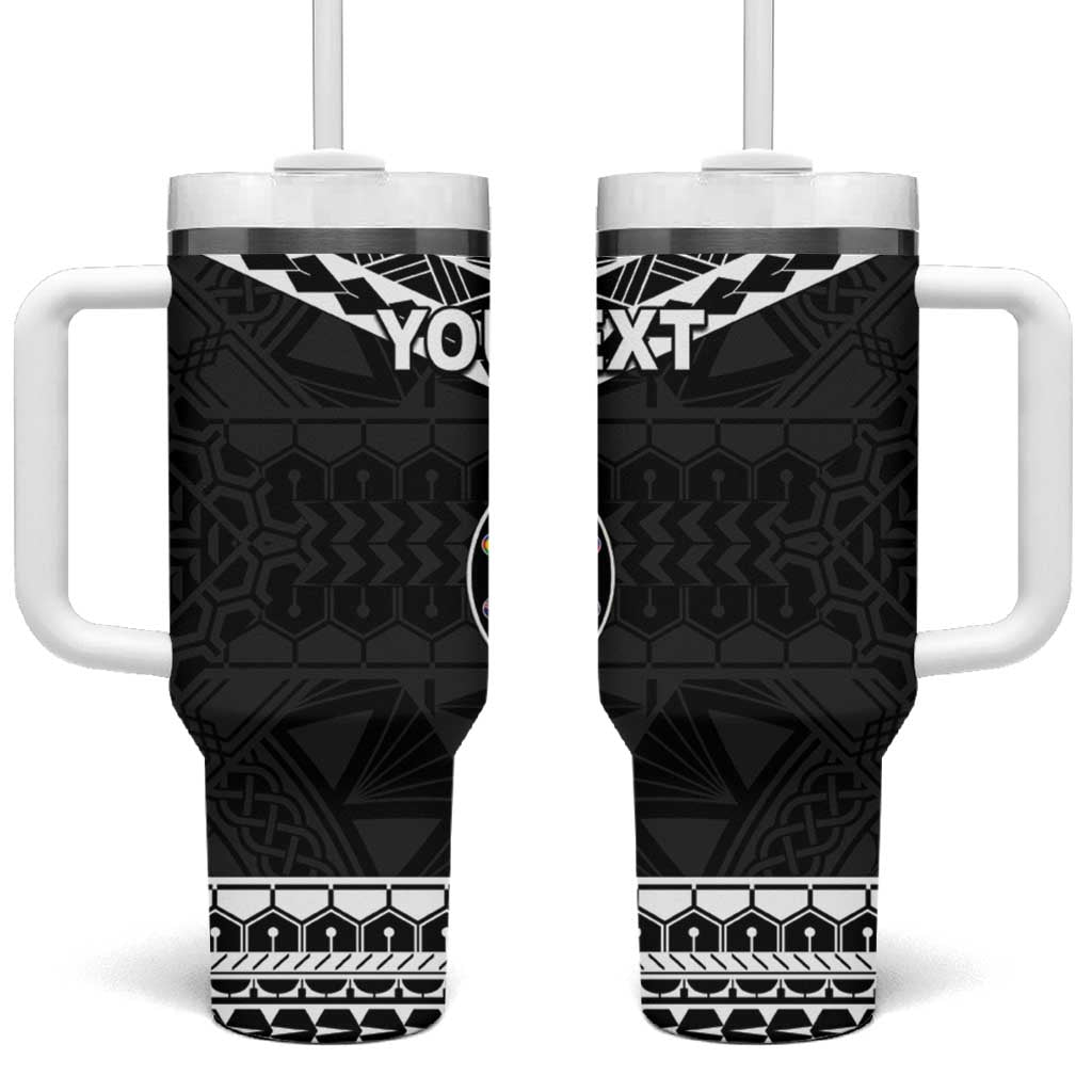 Personalised Melanesian Brotherhood Tumbler With Handle Ministry Faith And Mission LT05 One Size: 40 oz Black - Polynesian Pride