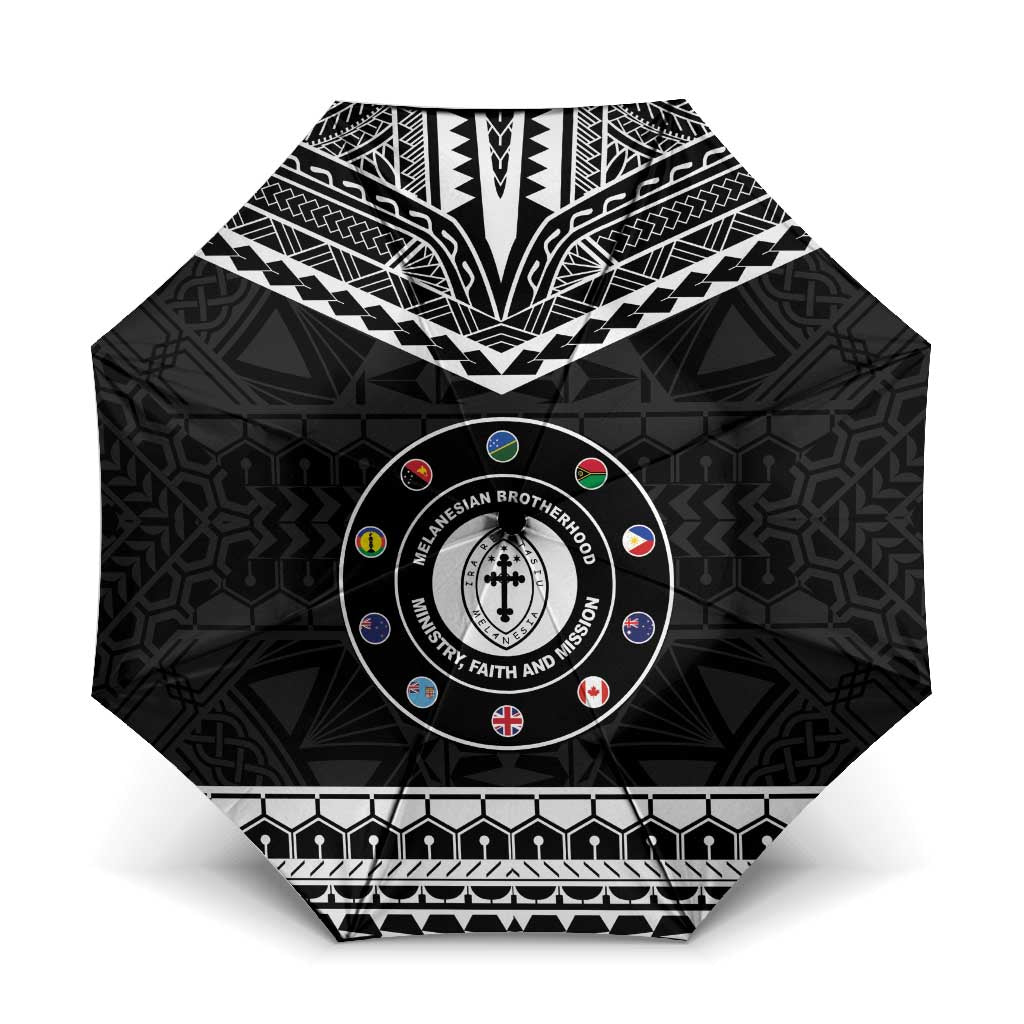 Melanesian Brotherhood Umbrella Ministry Faith And Mission LT05 One Size Folded 11.42 inch Opened Diameter 37.4 inch Black - Polynesian Pride