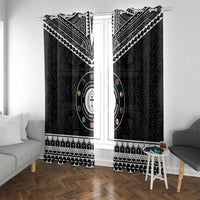 Melanesian Brotherhood Window Curtain Ministry Faith And Mission LT05 With Grommets Black - Polynesian Pride