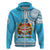 Fiji Hoodie Melanesian Festival 2023 LT6 Zip Hoodie Blue - Polynesian Pride