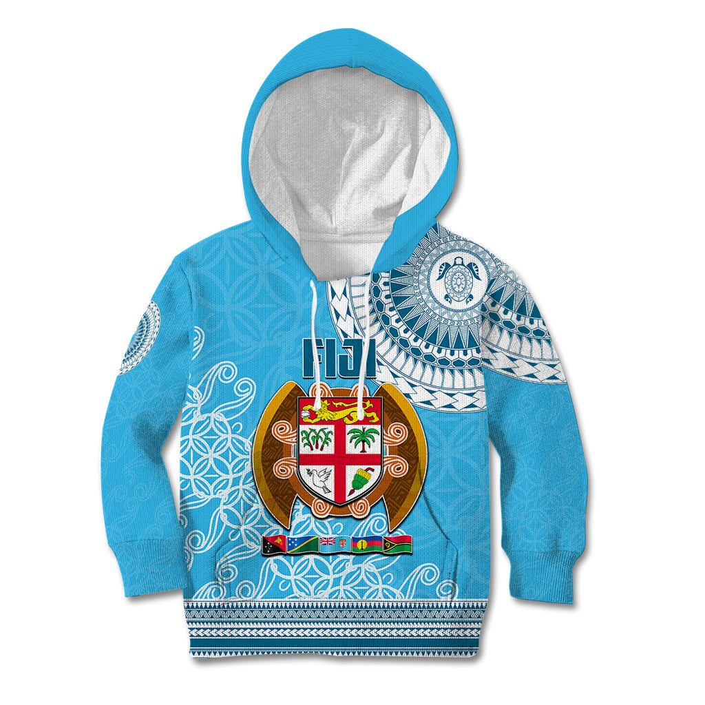 Fiji Kid Hoodie Melanesian Festival 2023 LT6 Blue - Polynesian Pride