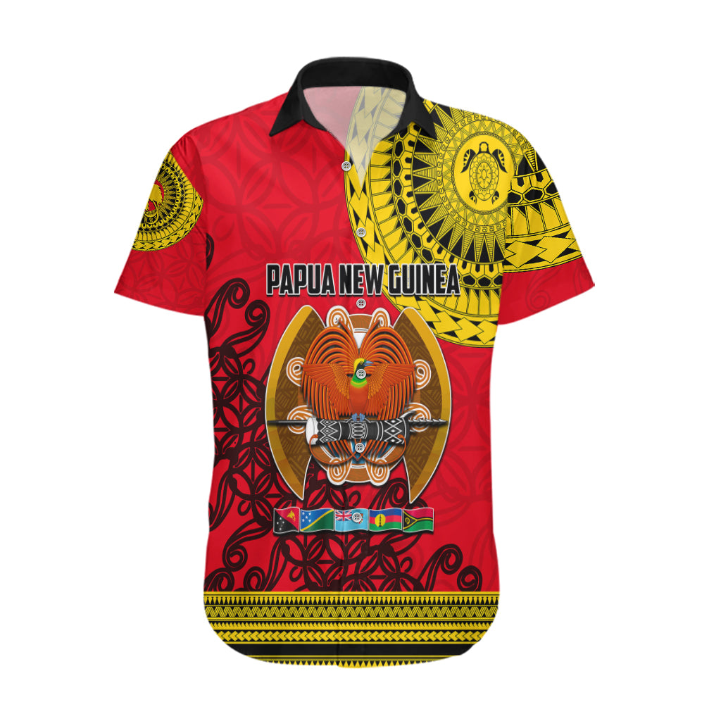 Papua New Guinea Hawaiian Shirt Melanesian Festival 2023 LT6 Red - Polynesian Pride