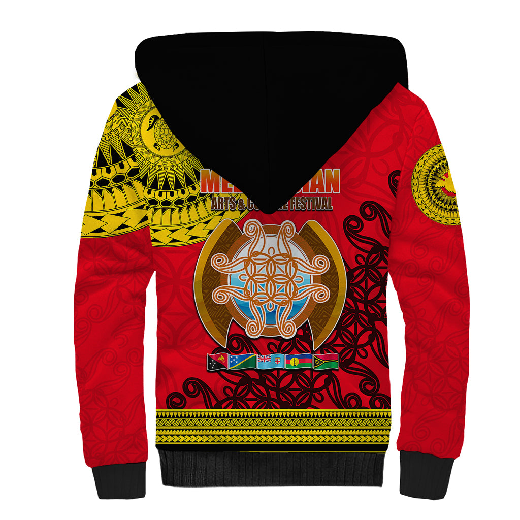 Papua New Guinea Sherpa Hoodie Melanesian Festival 2023 LT6 - Polynesian Pride