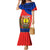 New Caledonia Mermaid Dress Melanesian Festival 2023 LT6 Women Red - Polynesian Pride