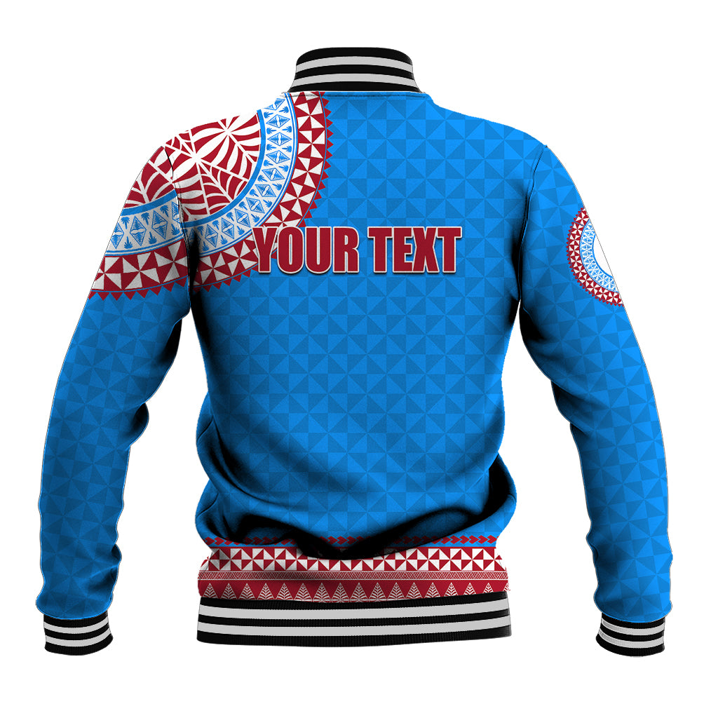 Tonga School Api Fo'ou College Baseball Jacket Tribal Pattern LT6 - Polynesian Pride