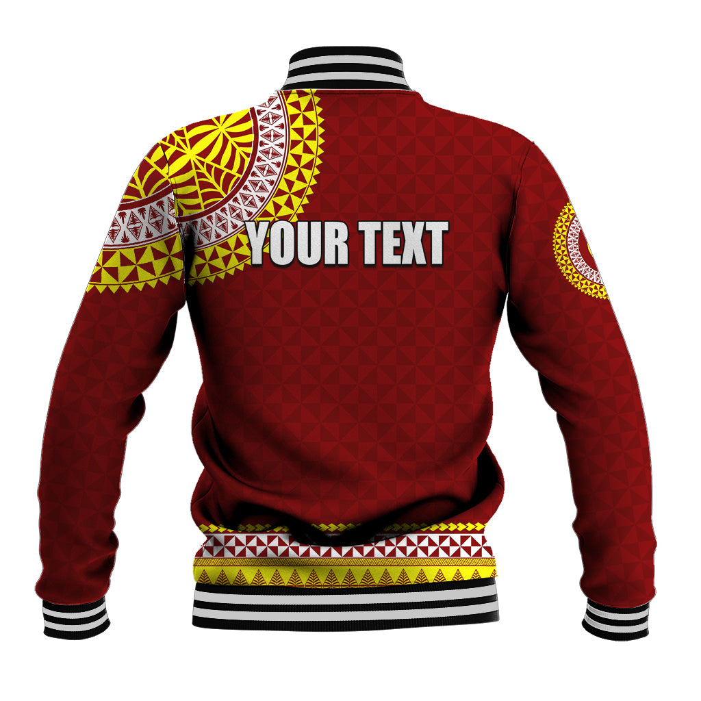 Tonga School Ha'apai High School Baseball Jacket Tribal Pattern LT6 - Polynesian Pride