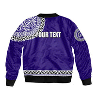 Tonga School Tupou College Bomber Jacket Tribal Pattern LT6 - Polynesian Pride