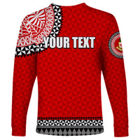Tonga School Kolisi Tonga Long Sleeve Shirt Tribal Pattern LT6 - Polynesian Pride