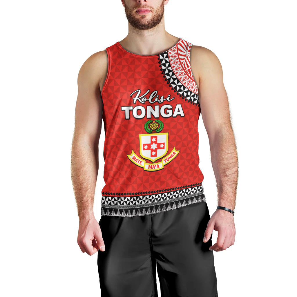 Tonga School Kolisi Tonga Men Tank Top Tribal Pattern LT6 - Polynesian Pride