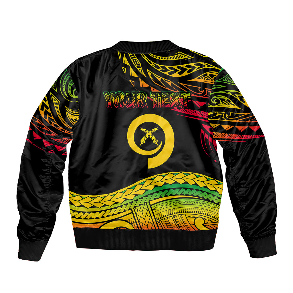 Custom Tribal Vanuatu Sleeve Zip Bomber Jacket Pround To Be A Ni-Van LT6 - Polynesian Pride