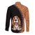 Custom Basset Hound Dog Long Sleeve Button Shirt With Polynesian Tribal Tattoo LT6 - Polynesian Pride