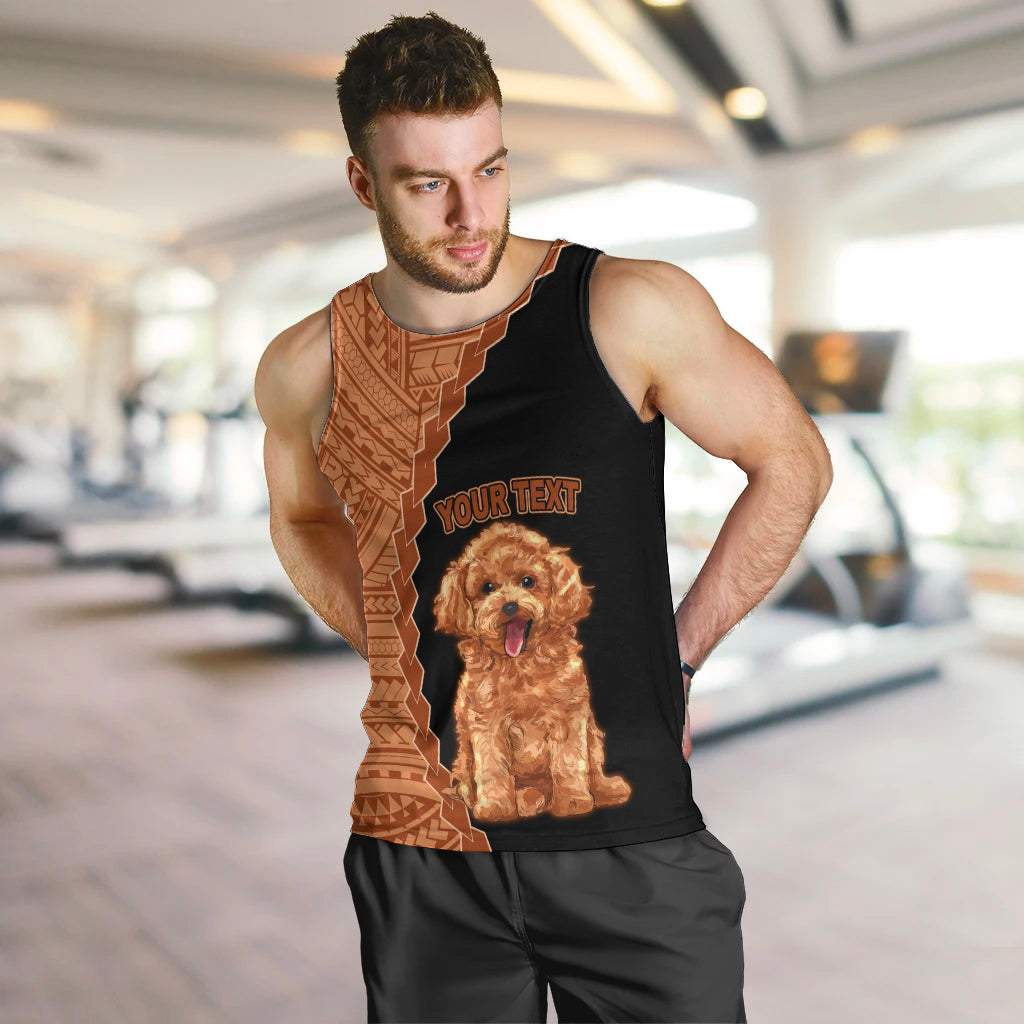 Custom Poodle Dog Men Tank Top With Polynesian Tribal Tattoo LT6 - Polynesian Pride