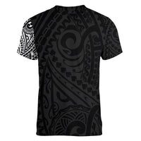 Polynesian Dachshund Dog Women V Neck T Shirt Dog In My Heart LT6 - Polynesian Pride