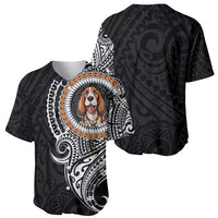 Polynesian Basset Hound Dog Baseball Jersey Dog In My Heart LT6 - Polynesian Pride