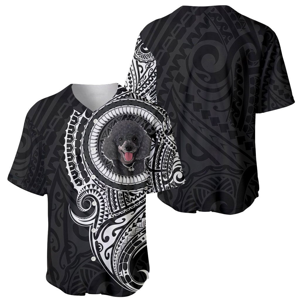 Polynesian Poodle Dog Baseball Jersey Dog In My Heart LT6 - Polynesian Pride