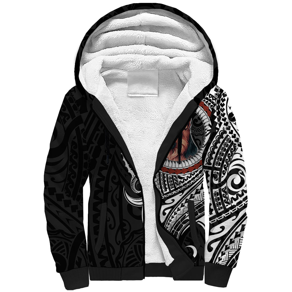 Polynesian German Shepherd Dog Sherpa Hoodie Dog In My Heart LT6 Unisex Black - Polynesian Pride