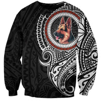 Polynesian German Shepherd Dog Sweatshirt Dog In My Heart LT6 Unisex Black - Polynesian Pride
