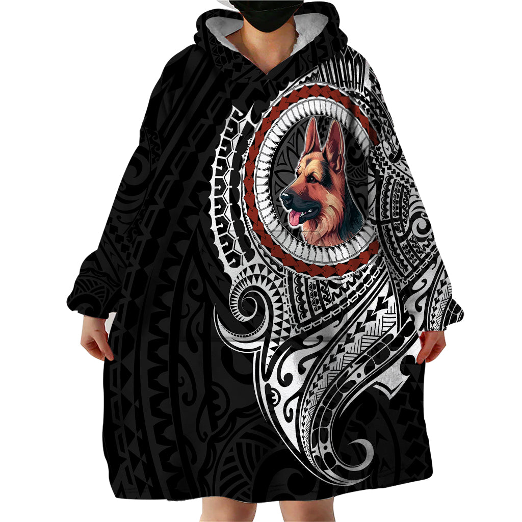 Polynesian German Shepherd Dog Wearable Blanket Hoodie Dog In My Heart LT6 - Polynesian Pride