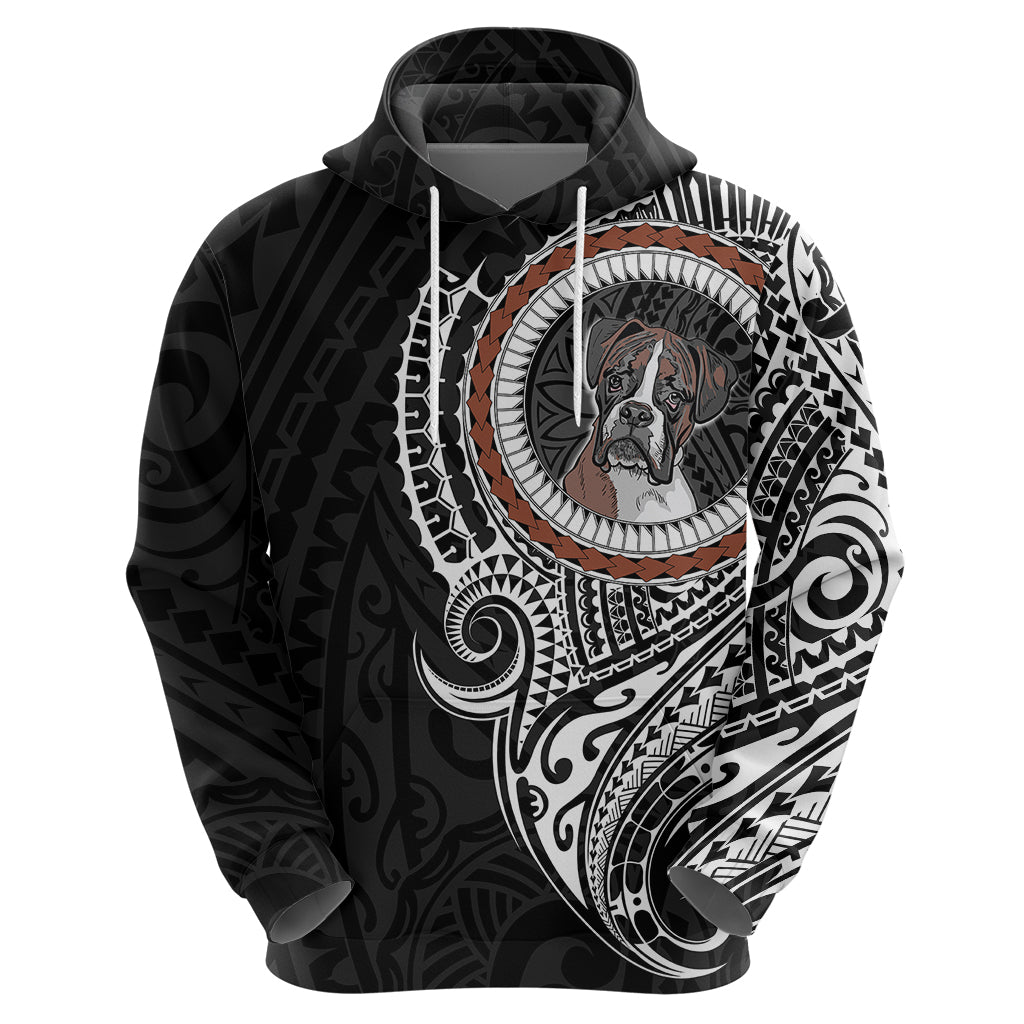 Polynesian Boxer Dog Hoodie Dog In My Heart LT6 - Polynesian Pride