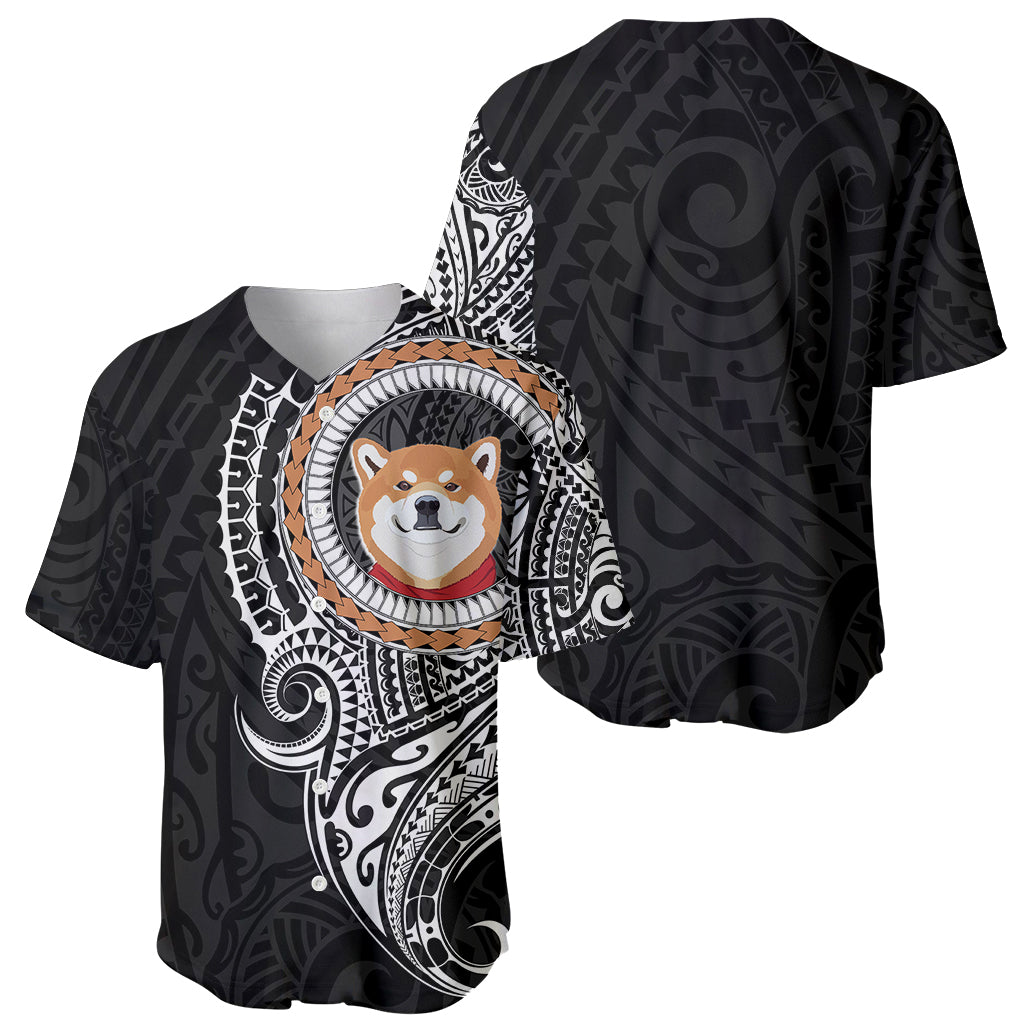 Polynesian Shiba Inu Dog Baseball Jersey Dog In My Heart LT6 - Polynesian Pride