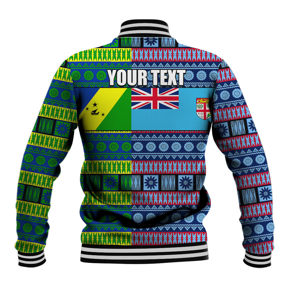 (Custom Personalised) Fiji Malampa Baseball Jacket Tribal Patterns LT6 - Polynesian Pride