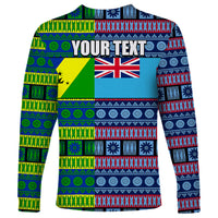 (Custom Personalised) Fiji Malampa Long Sleeve Shirt Tribal Patterns LT6 - Polynesian Pride