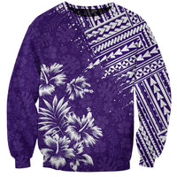 Hawaii Summer Sweatshirt Mix Polynesian Purple LT6 Unisex Purple - Polynesian Pride