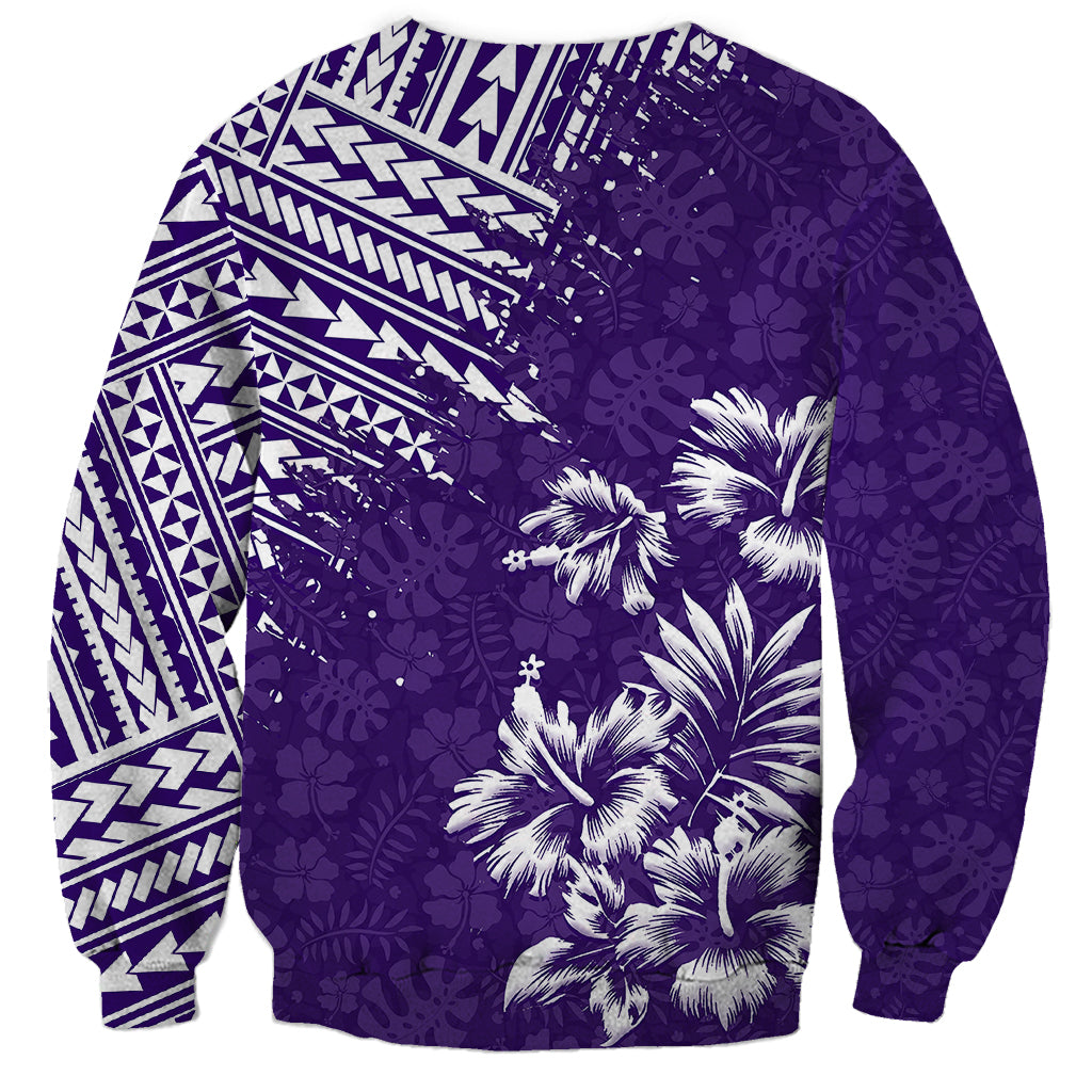 Hawaii Summer Sweatshirt Mix Polynesian Purple LT6 - Polynesian Pride