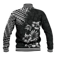 Hawaii Summer Baseball Jacket Mix Polynesian Black LT6 - Polynesian Pride