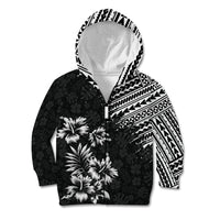 Hawaii Summer Kid Hoodie Mix Polynesian Black LT6 - Polynesian Pride