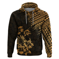Hawaii Summer Hoodie Mix Polynesian Gold LT6 Pullover Hoodie Gold - Polynesian Pride