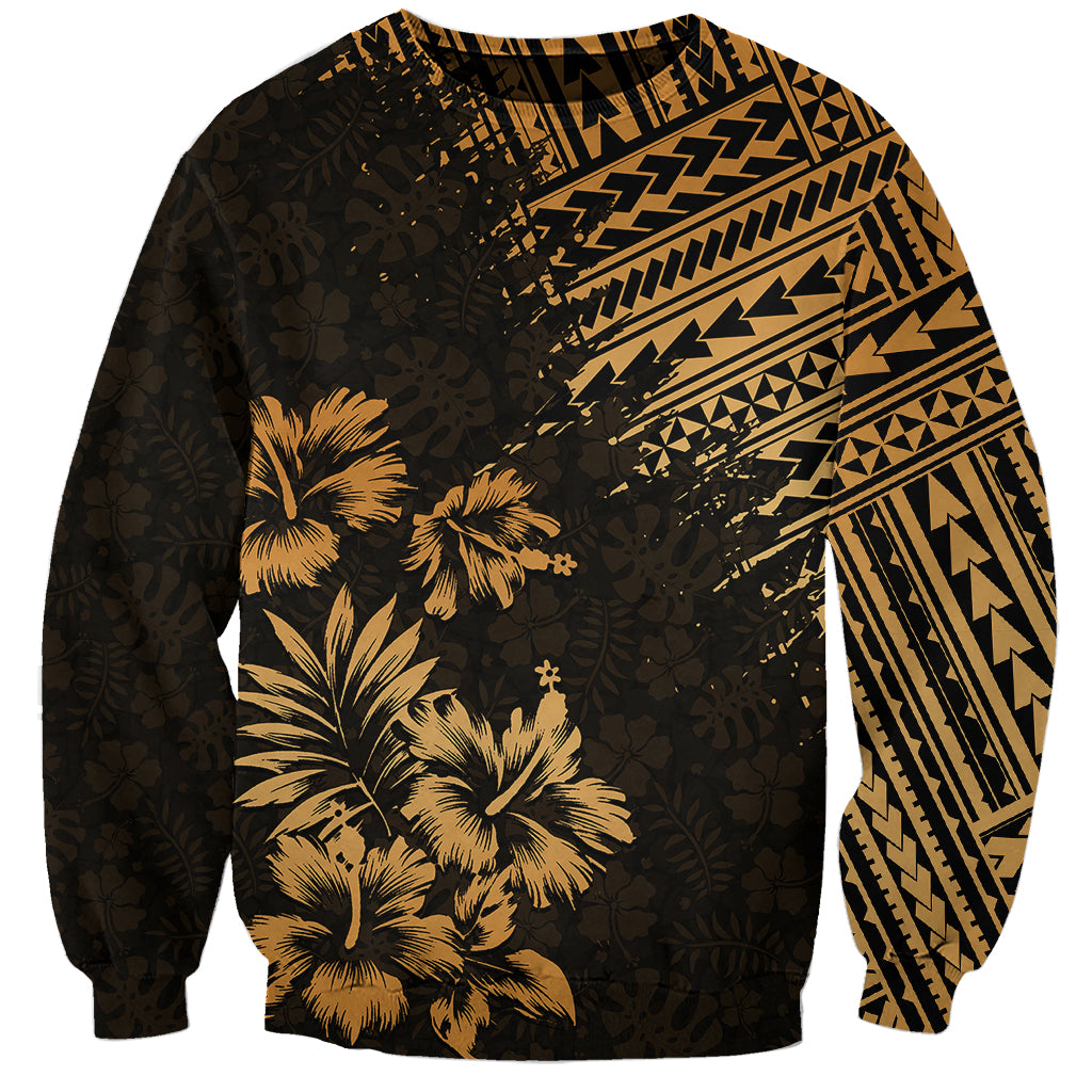 Hawaii Summer Sweatshirt Mix Polynesian Gold LT6 Unisex Gold - Polynesian Pride