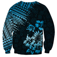 Hawaii Summer Sweatshirt Mix Polynesian Black-Blue LT6 - Polynesian Pride
