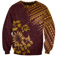 Hawaii Summer Sweatshirt Mix Polynesian Brown LT6 Unisex Brown - Polynesian Pride