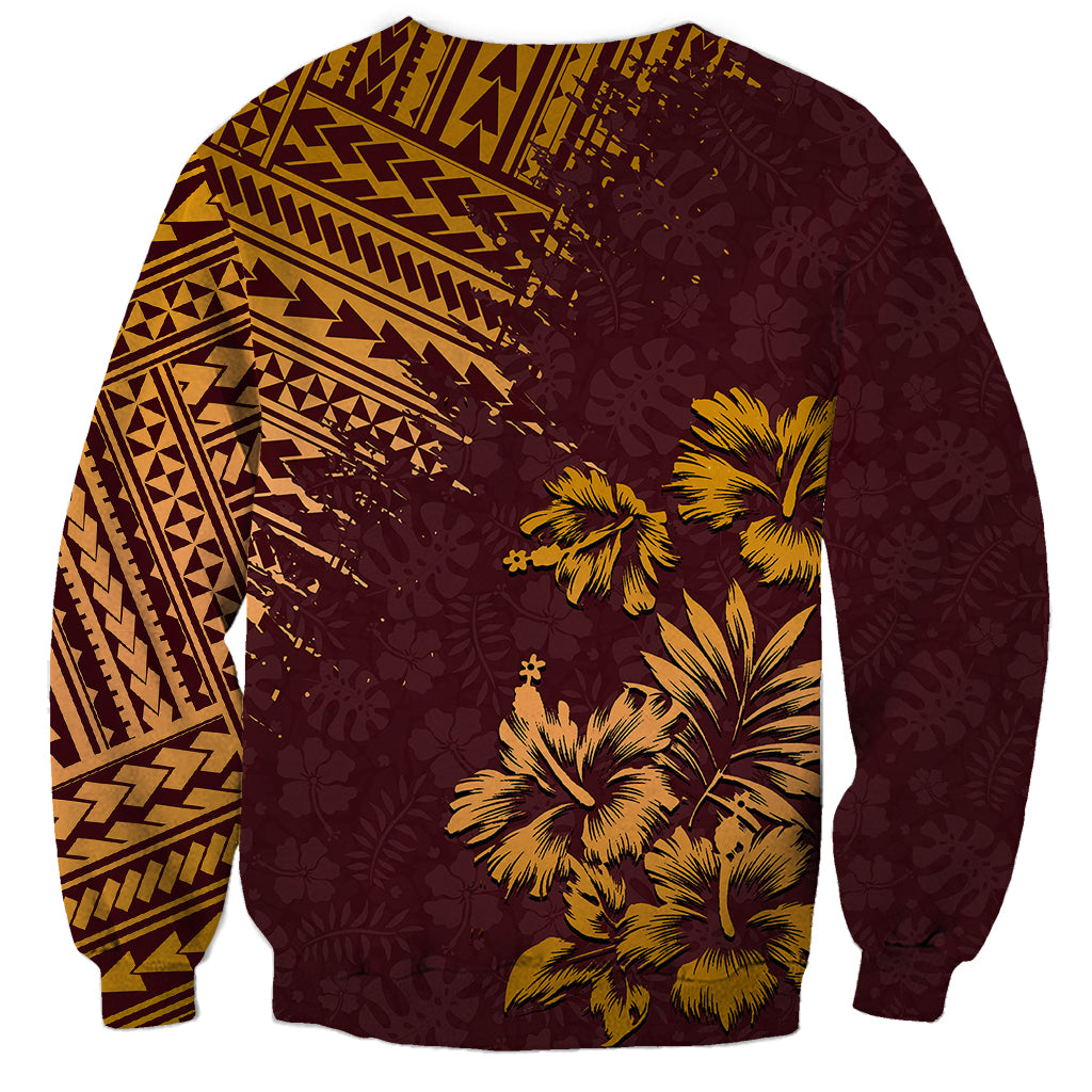 Hawaii Summer Sweatshirt Mix Polynesian Brown LT6 - Polynesian Pride