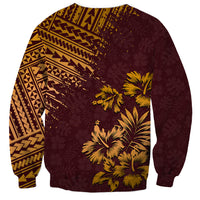 Hawaii Summer Sweatshirt Mix Polynesian Brown LT6 - Polynesian Pride