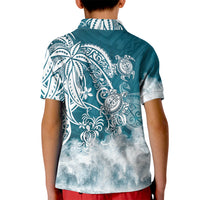 Polynesian Sea Turtle Kid Polo Shirt Tribal LT6 - Polynesian Pride