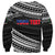 (Custom Personalised) Happy Fathers Day Samoa Sweatshirt I Love You Dad Black LT6 - Polynesian Pride