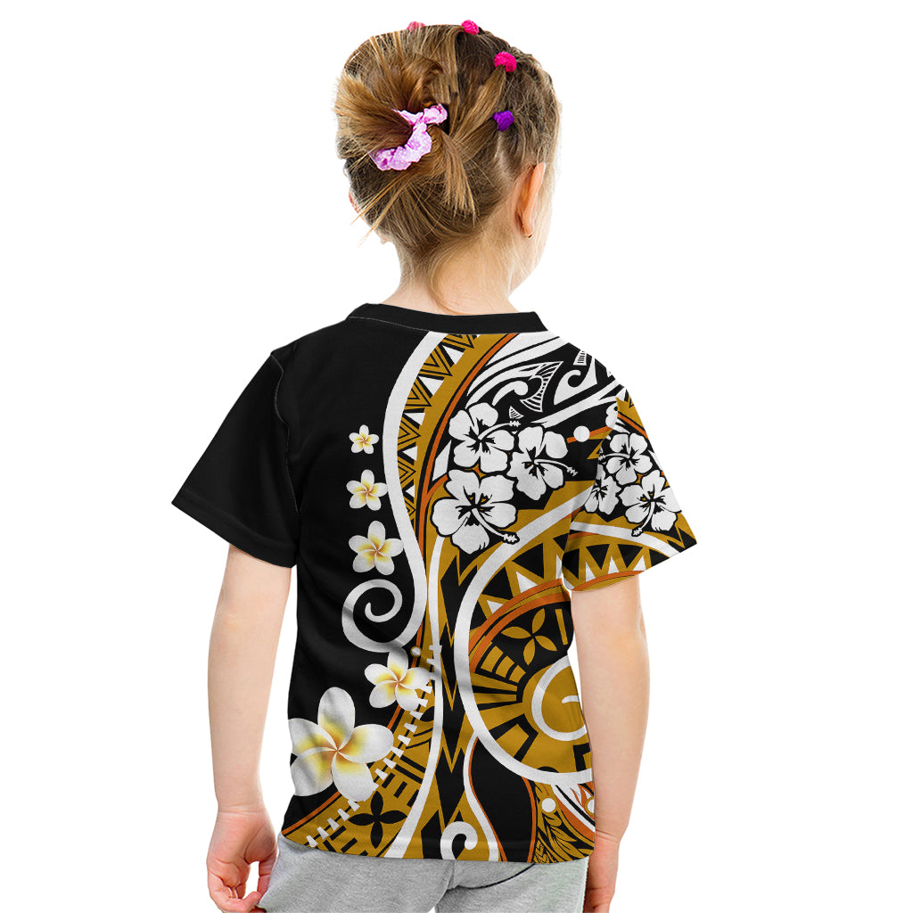 Plumeria Polynesian Kid T Shirt Trending Gold LT6 - Polynesian Pride