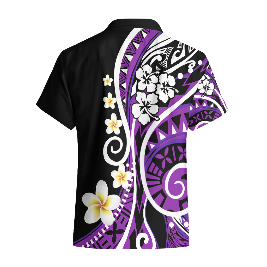 Plumeria Polynesian Hawaiian Shirt Trending Purple LT6 - Polynesian Pride