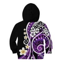 Plumeria Polynesian Kid Hoodie Trending Purple LT6 - Polynesian Pride