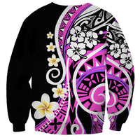 Plumeria Polynesian Sweatshirt Trending Pink LT6 - Polynesian Pride