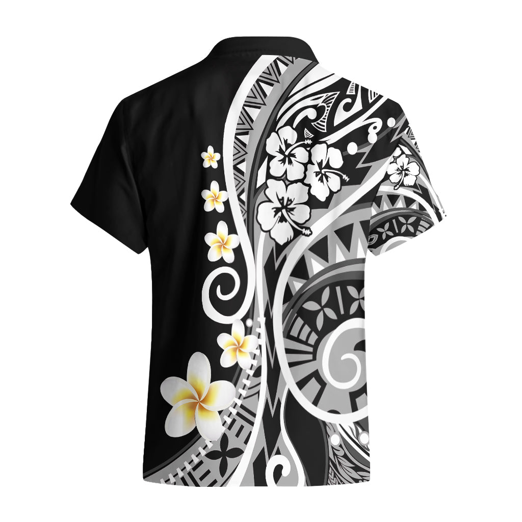 Plumeria Polynesian Hawaiian Shirt Trending Black LT6 - Polynesian Pride