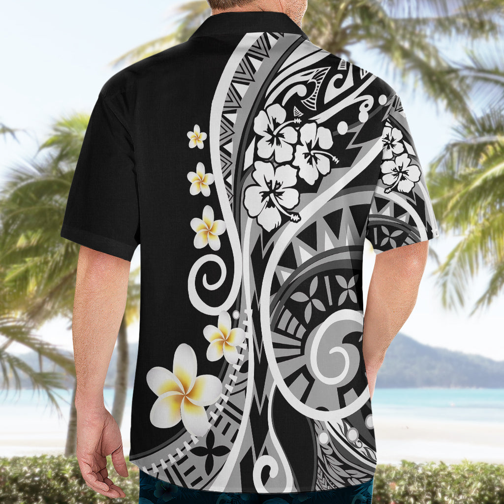 Plumeria Polynesian Hawaiian Shirt Trending Black LT6 - Polynesian Pride